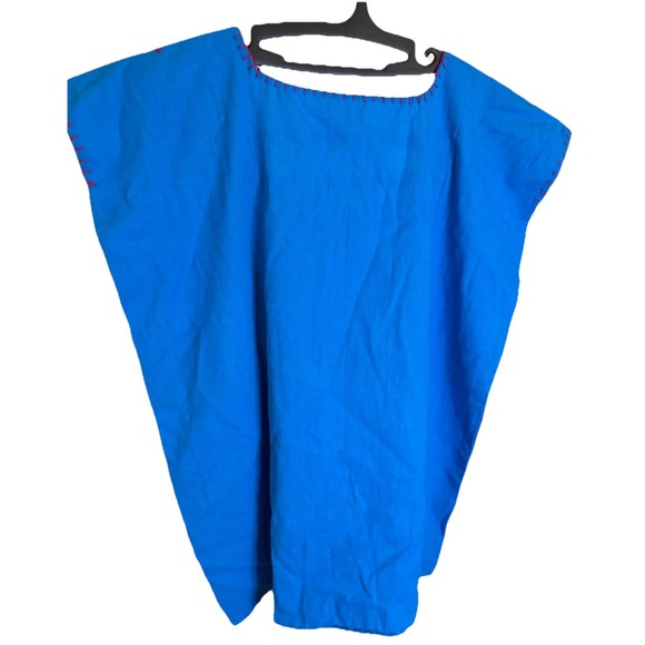 Embroidered Vibrant Home-Crafted Sleeveless Tank 21" Pit to Pit - Picture 3 of 5